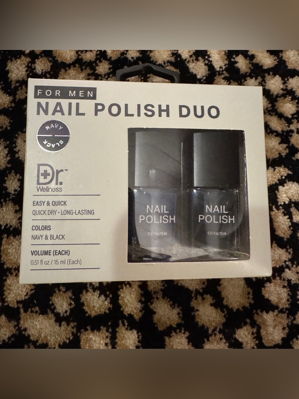 Dr. Wellness Nail Polish Duo - Navy & Black